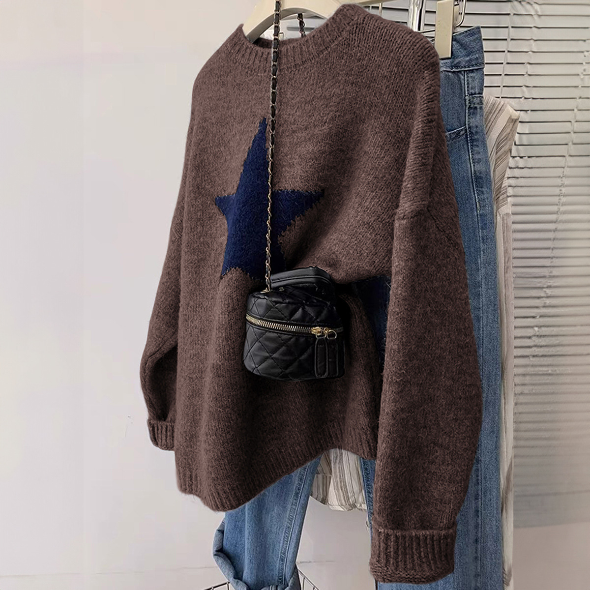 Kaikuo transfronterizo suéter de impresión de moda europea y americana de mujeres otoño y invierno 2025 estación independiente de Amazon image 7