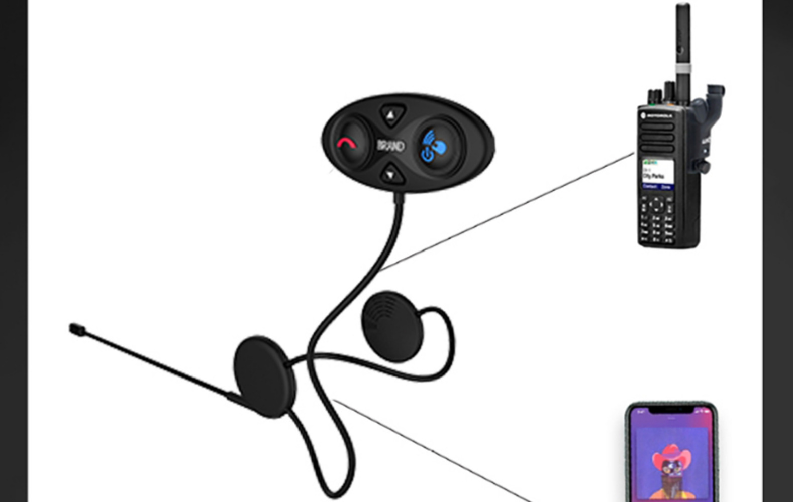 Motorcycle Bluetooth Helmet Intercom Headset Support to Connect the Same Time Mobile and Intercom Auto Answer Calls