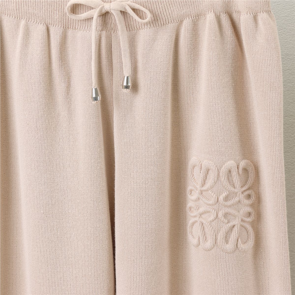 Suit Western Casual Russian Hooded Cored Yarn Sweater Wide Leg Pants Knitted Two Piece