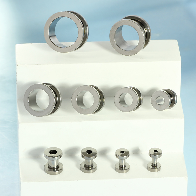 G23 Titanium Auricle Threaded Ear Expander Piercing Jewelry 16mm Ear Hole Stretcher detail image 8