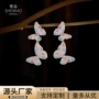 气质大气新款镶锆石耳环