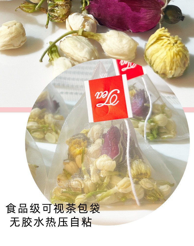Three Flower Tea San Hua Cha Rose Jasmine Chrysanthemum Blend 30g Cold Brew Triangle Tea Bags key features