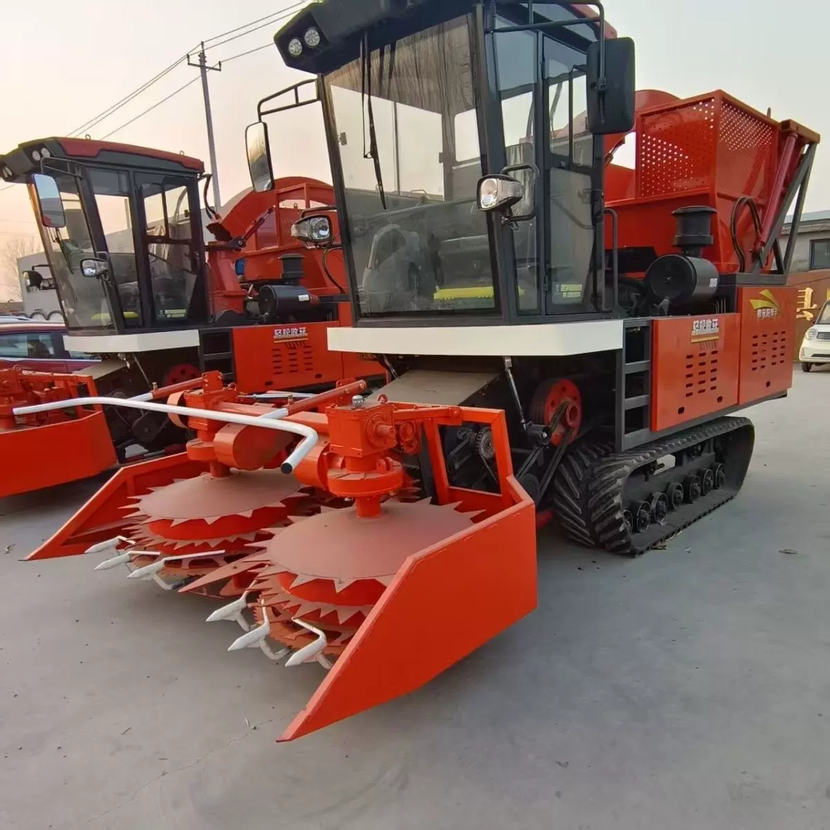 全新四驱圆盘割台青储机 四驱牧草秸秆收割机 圆盘割台轮式青储机