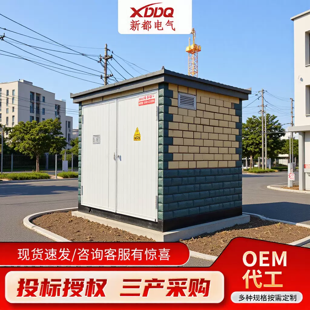 高压配套欧式箱式变电站成套35kv户外华式光伏箱变升压风力变压器
