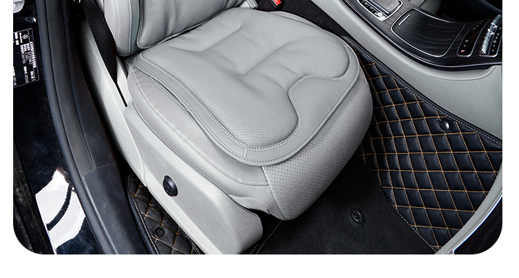 Car Seat Cushion, Suitable for All Seasons, High-End Nappa Leather for Mercedes-Benz and Bmw, Single-Piece Seat Cover for Rear Seats