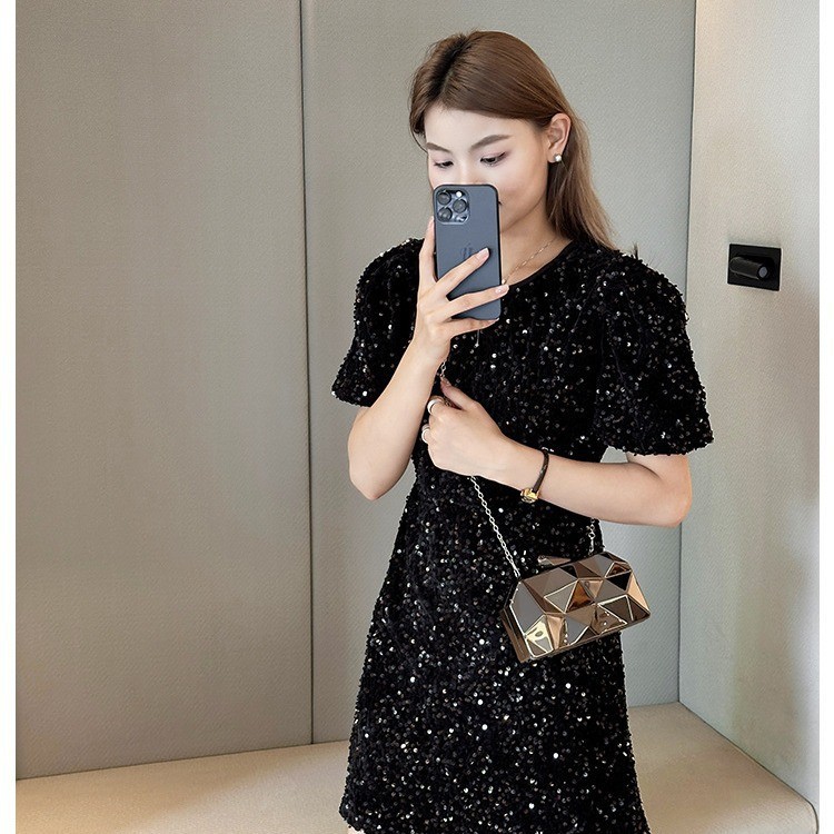 Nueva bolsa de cena acrílica transfronteriza para damas, caja brillante, bolsa de mano de fiesta, bolsa de cena de lujo ligera