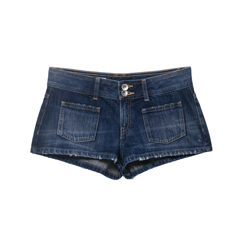Foreign Trade Wholesale 2026 Spring New Style European and American Fashion Low-Waist Mini Denim Shorts 0695001 401