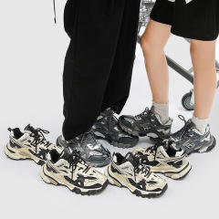 Old Dad Shoes Women 2023 Autumn Winter New Genuine AGNES Shoes Thick Sole Fashion Complementary Couple Shoes Men Trendy Sports Shoes