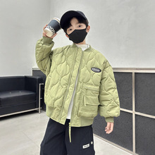 男童棉服冬装2025新款儿童秋冬轻薄棉衣加厚棒球服外套中大童装潮