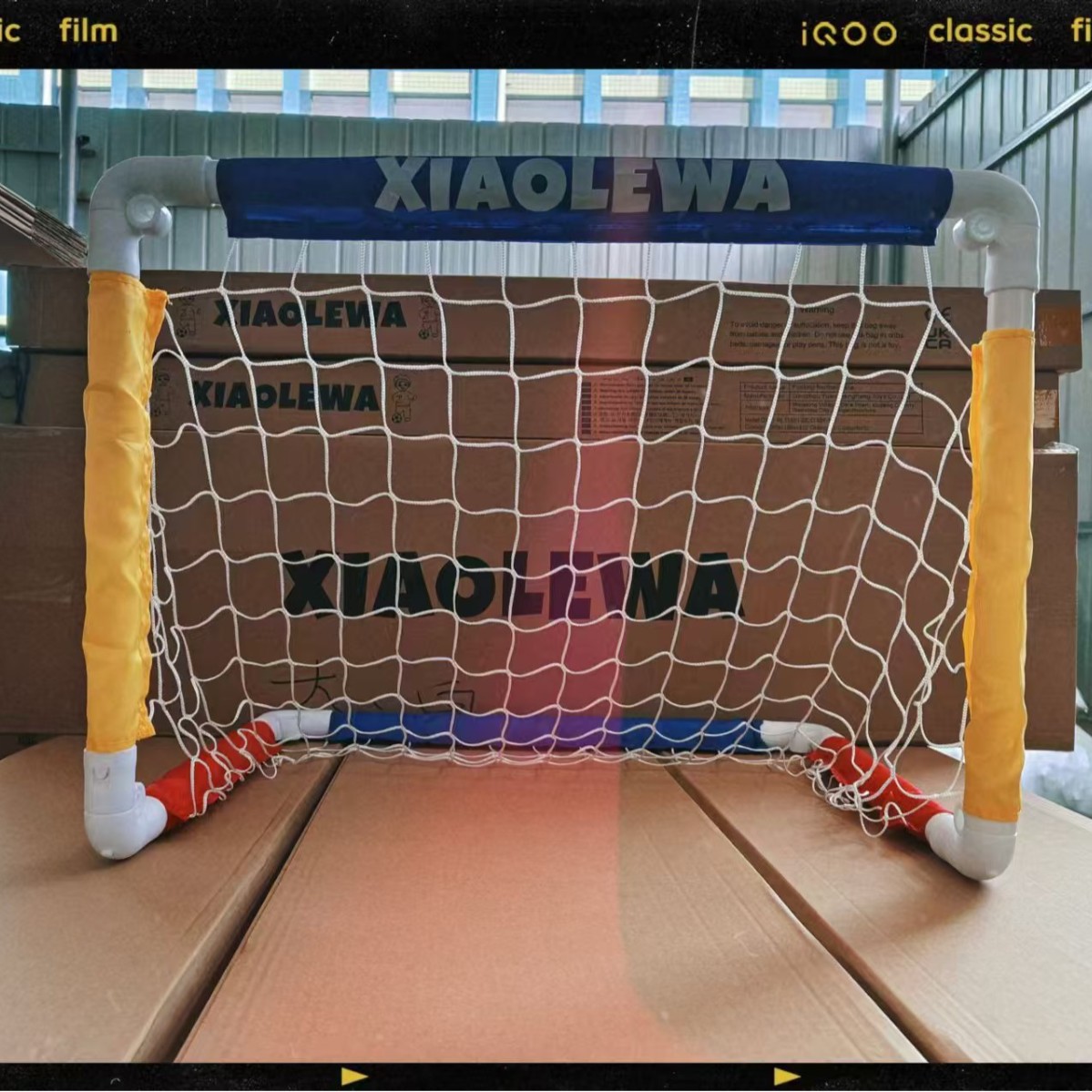 Transfronterizo Amazon niños plegables patadas fútbol puerta fútbol red Copa del mundo portátil deportes al aire libre juguetes interactivos