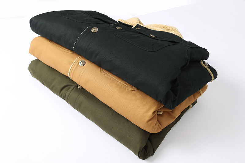 Men's Fleece-lined Workwear Jacket Casual Spring Autumn Blazer_voghion.com