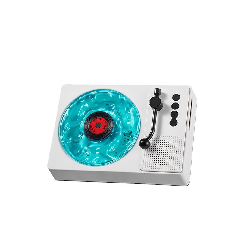 KAWOO ruido blanco retro grabadora de audio bluetooth escucha altavoces de música de altavoces ondulados de agua regalos