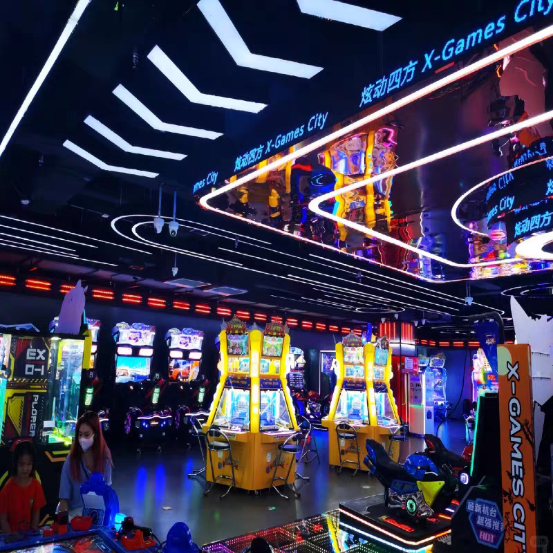 lámparas de barra de empalme gimnasio LED lámparas de oficina juegos sala de exposiciones de deportes electrónicos centro comercial supermercado lámparas de barra comerciales