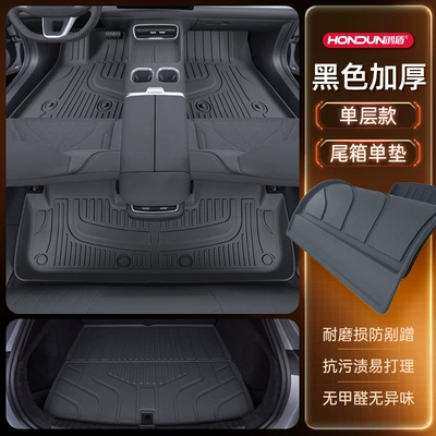 Modelə uyğun ayaqaltı | Tpe2025 New Car Modified - package-model-black-thickened-single-layer-trunk-single-pad