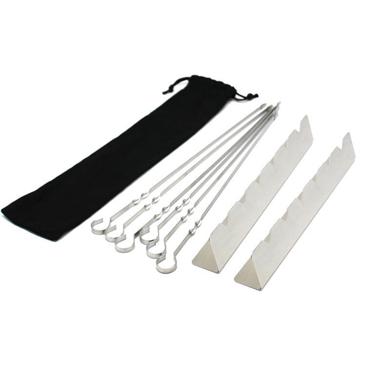 꼬치 6개 + 꼬치 꽂이 2개 + 보관 가방