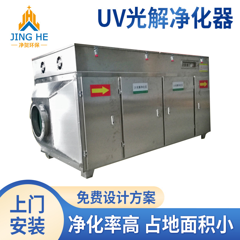 uv光氧催化废气处理设备净化活性炭吸附箱排烟等离子一体机低噪