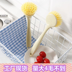 Wholesale of wheat straw kitchen multi-purpose long-handled pot scrubber, countertop cleaning brush, long-handled cleaning brush, dishwashing brush