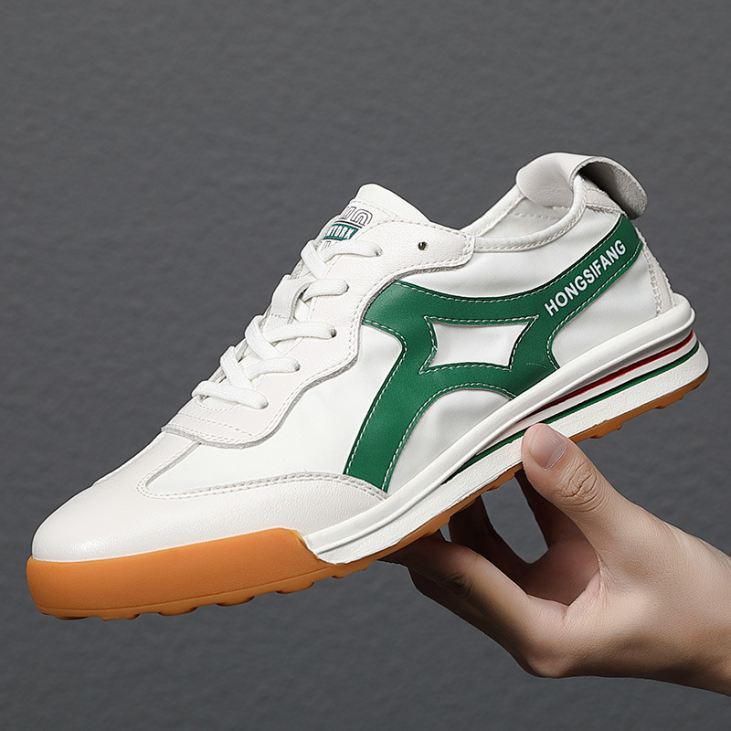 小白鞋男2021春季新款复古慢跑鞋运动休闲鞋老爹鞋潮流阿甘鞋子男