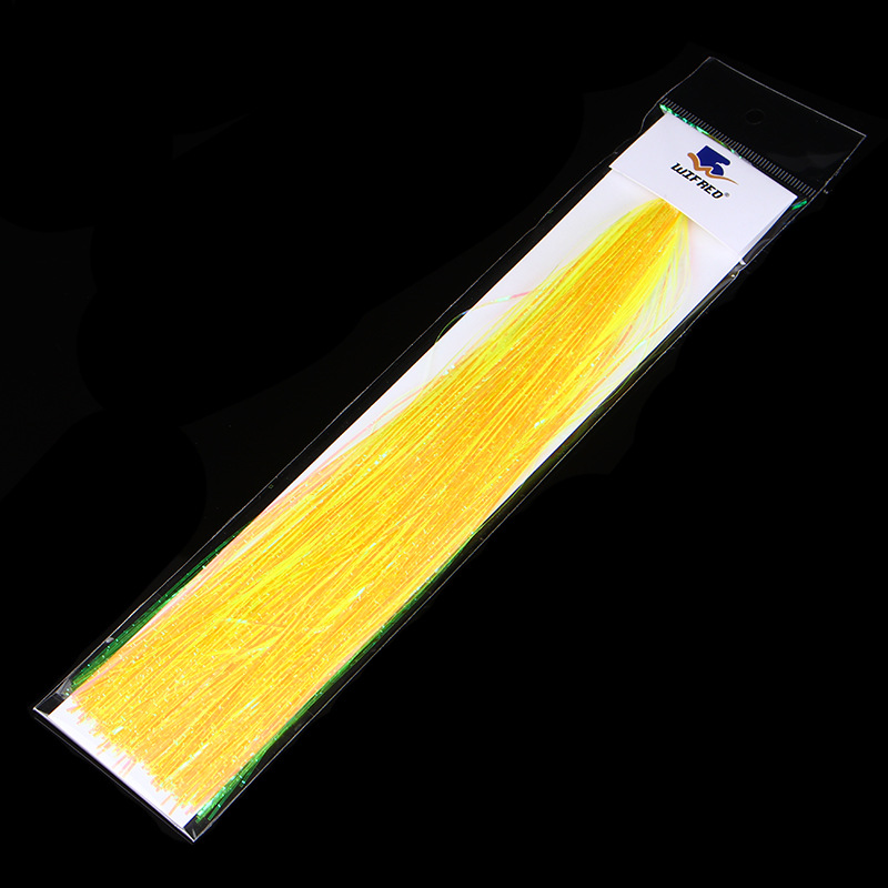 Wifreo 1mm silla brillante relieve alta reflexión correa de mosca de mar gancho material de unión 8 colores