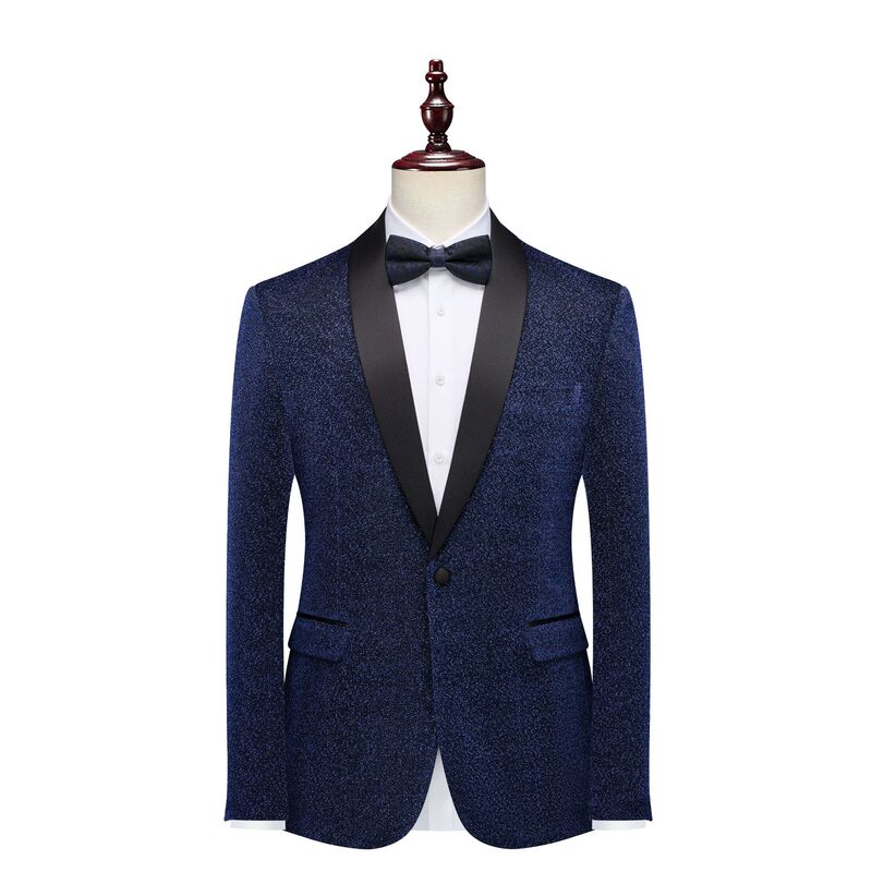 Men's Sequined Suit Jacket New Style Wedding Host Chorus Dress Men's Suit Piano Performance Outfit Cross-Border