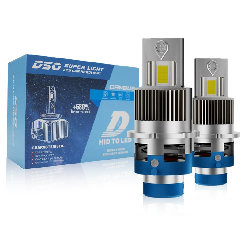 Трансграничные горячие продажи автомобилей светодиодные фары D серии беспроводной прямой вставки D4 подсветка светодиодные фары