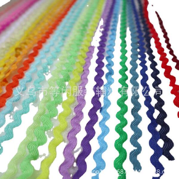 Spot wholesale 0.5cm wide color water wave edge waves S -shaped…
