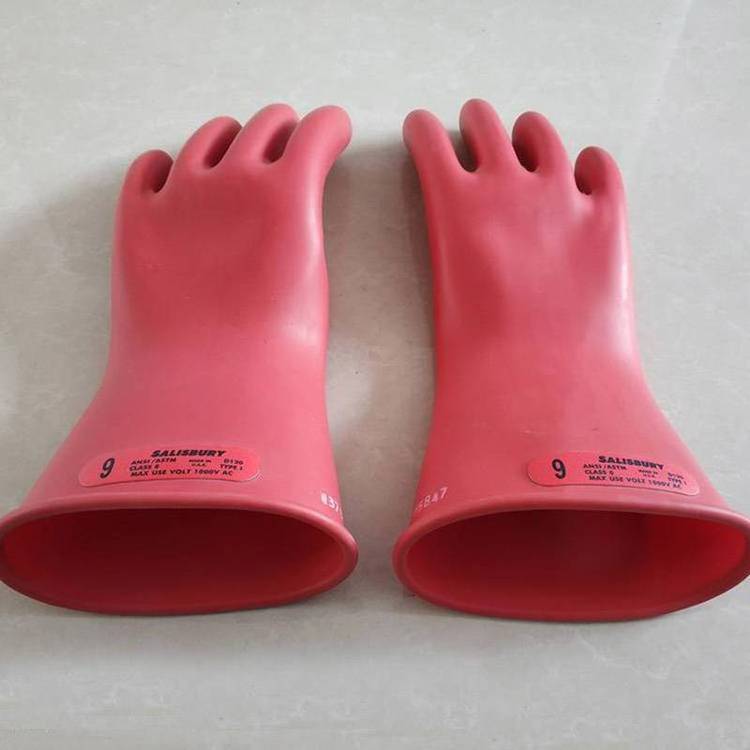 带电作业低压绝缘手套抗撕裂防触电橡胶手套电力施工防护屏蔽手套