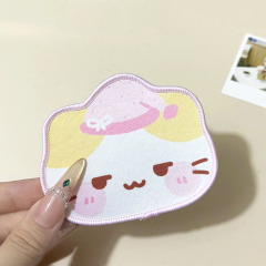 可爱奶油黄色猫咪魔法贴发卡日系百搭少女风侧边刘海饰品发饰秋季