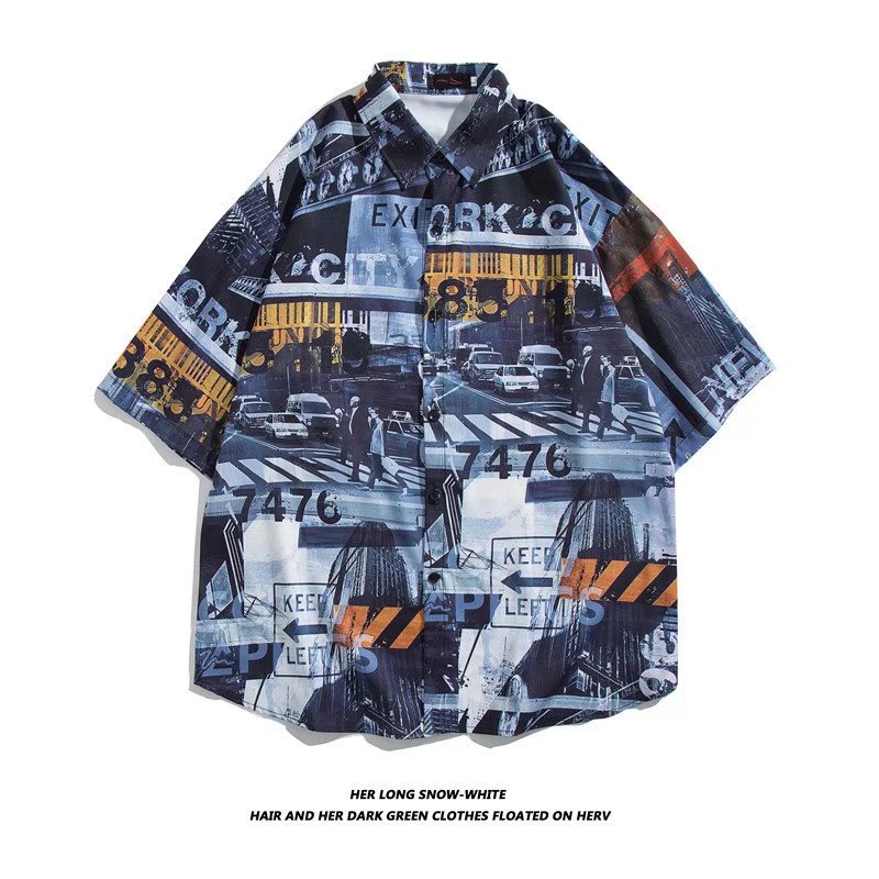 Summer brand trend Japanese fashionable elegant shirt