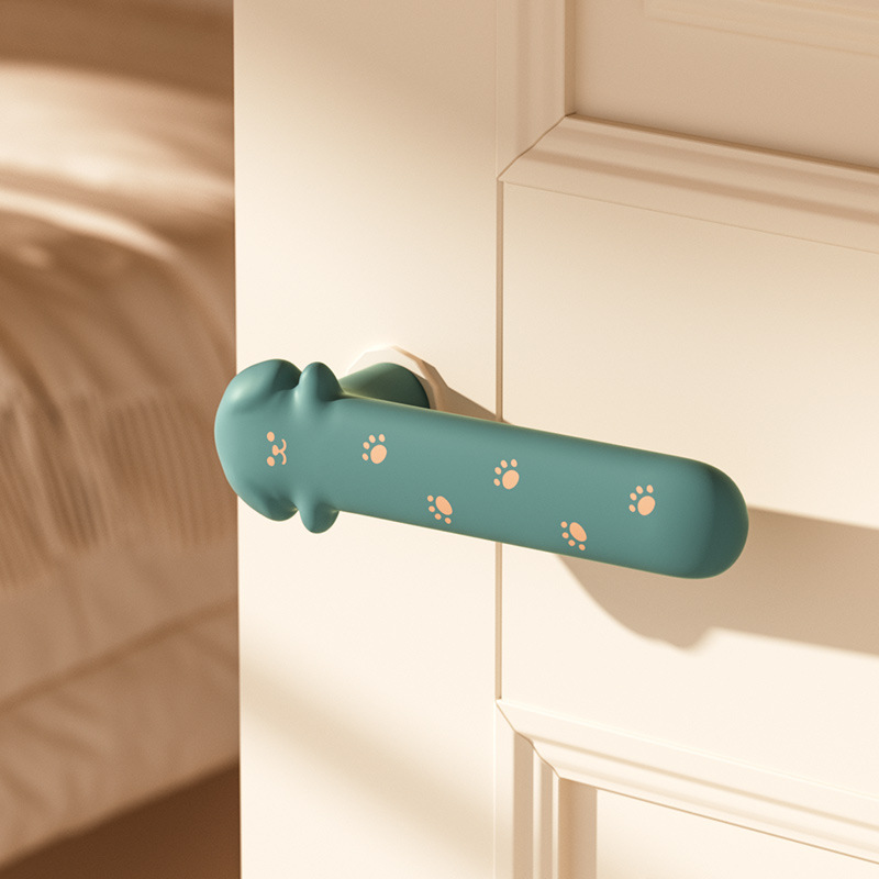 Door Handle Protective Cover Unit Door Handle Anti-bump Bedroom Door Lock Pad Anti-static Window Door Handle Gloves