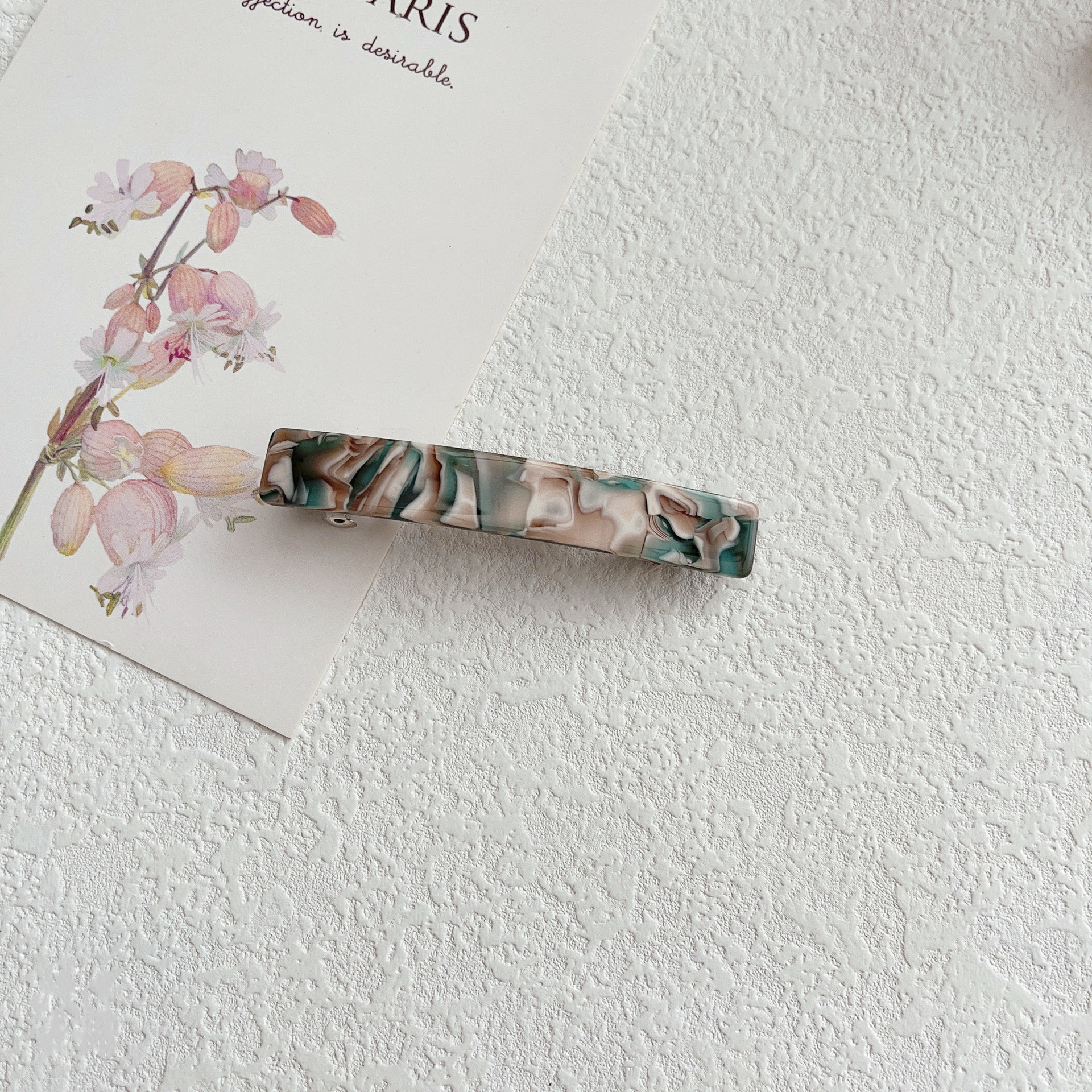 Color Block Pattern Women's Simple Style Classic Style Color Block Acetic Acid Sheets Hair Clip