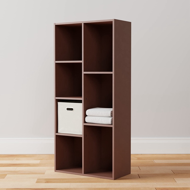 Estantería estantería de piso gabinete de celosía sala de estar vitrina estante de almacenamiento casa armario de múltiples capas estantería de madera