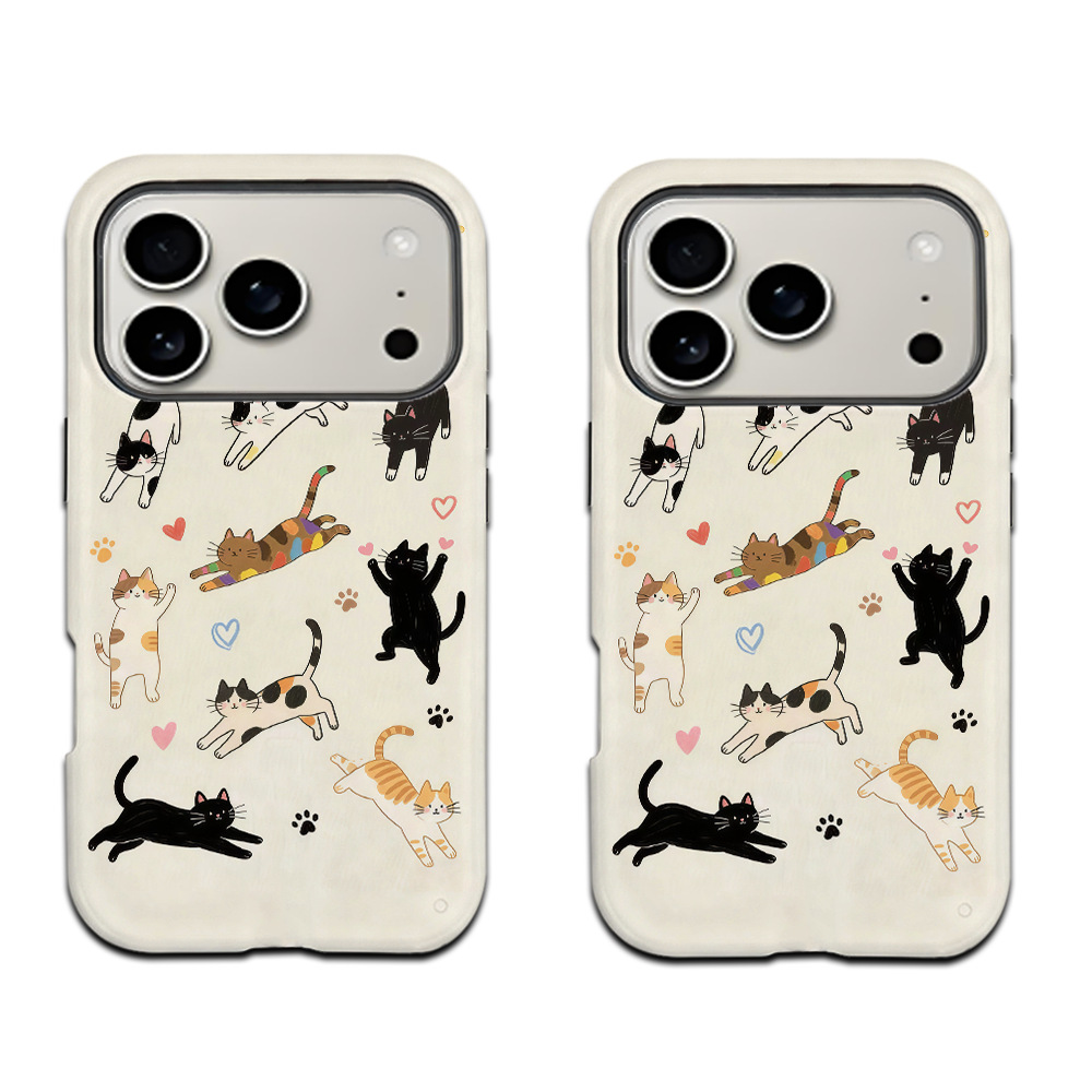 跨境小动物热图磁吸菲林二合一适用于苹果17promax三星s25u手机壳