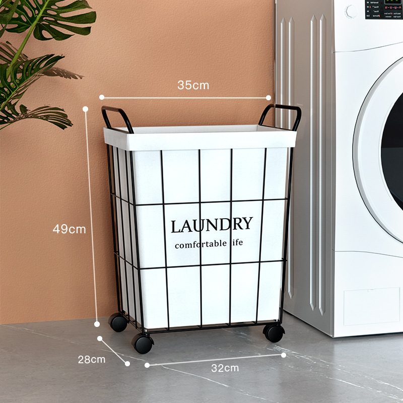 Cesta de lavandería hogar ropa sucia cesta de almacenamiento ins Wind Net almacenamiento rojo Lou cesta de lavandería cubo ropa sucia cesta al por mayor