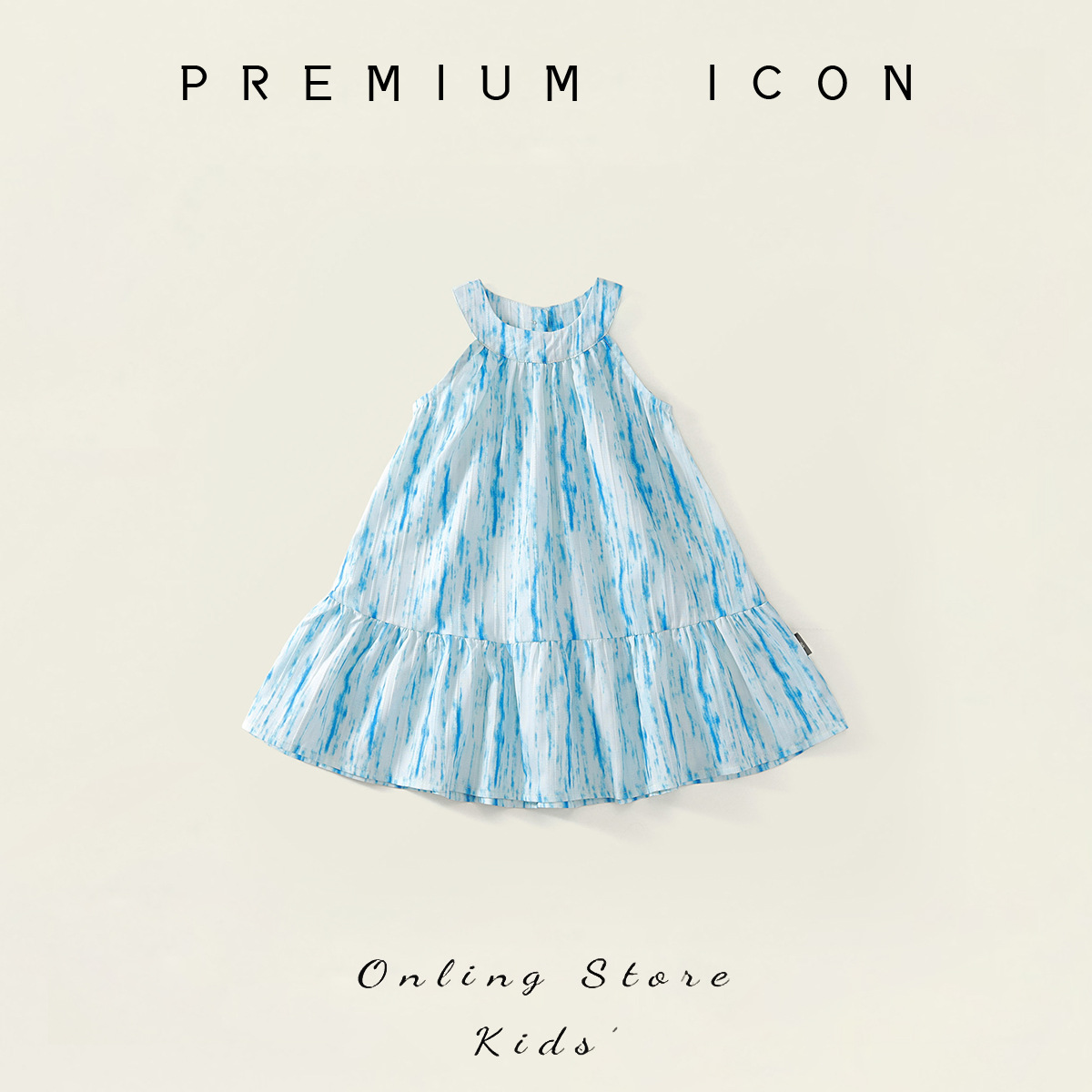 Girls' Little Flutter Sleeve Dress 2025 Summer New Cake Dress Children's Baby Girl A-Line Dress Children's Clothing Dropshipping