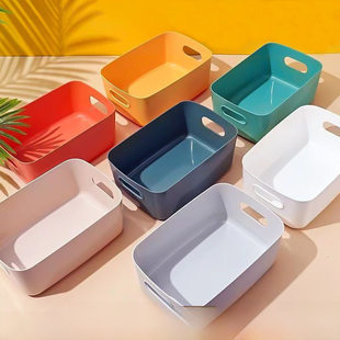 Table storage basket, storage box, plastic cosmetics