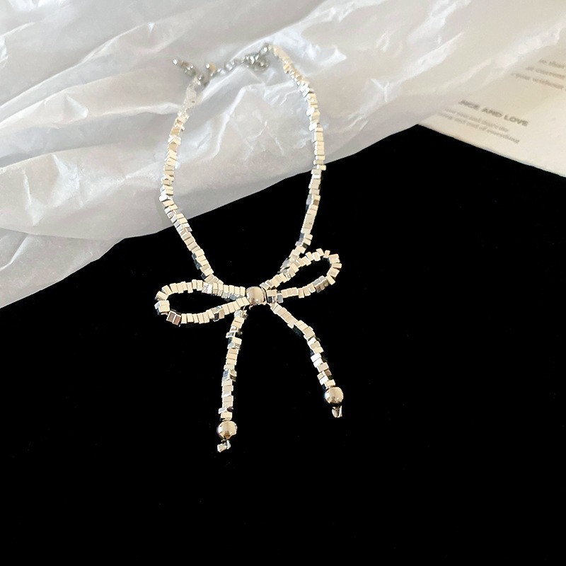 Pulsera de plata rota de perlas de circón de lujo ligero francés, pulsera simple de nicho, pulsera de todo fósforo, joyería de alta gama femenina de verano