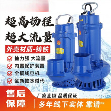 上海人民铁壳潜水泵3寸4寸清水泵220V农用灌溉泵家用大流量抽水泵