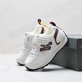 2025儿童nb复古网面魔术贴时尚运动鞋新款男女童韩版跑步鞋中大童