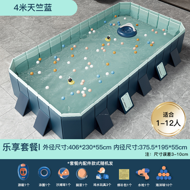 リング奇プールは厚い耐摩耗性空気入れプールの屋外は空気入れしないで折り畳み可能なプールの子供の家庭用プールを作ることができます。
