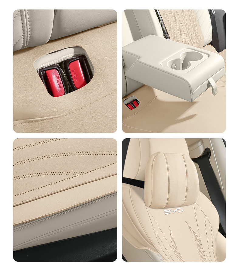 BYD Qin L special car seat cushion four seasons universal seat cover Qin DMI suede ventilated saddle cushion seat cover