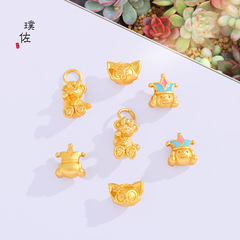 Strong Color-Resistant Gold-Plated Circus Clown Lina Bell Shirley Rose Cartoon Gold-Plated DIY Accessory Pendant