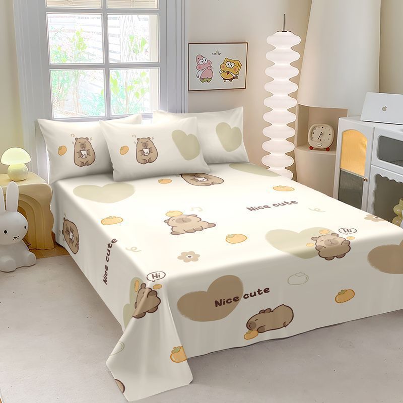 1.5m2.0 sábanas individuales 100 algodón lavable dormitorio de estudiantes individuales dobles individuales 1m 5 edredón única cuatro estaciones universal