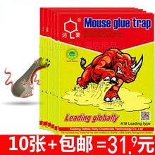 达豪犀牛粘鼠板老鼠粘板粘老鼠纸海外粘鼠胶老鼠胶捕鼠器包邮