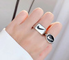 Fashionable design retro ring for beloved hip-hop style, on index finger