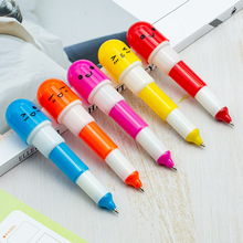 厂家直供卡通药丸圆珠笔 胶囊伸缩广告笔 可爱礼品笔 可印刷LOGO
