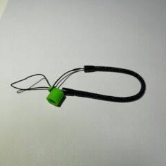 手書きペン紛失防止ロープのキーホルダー伸縮防止スプリングの引っ張り紐を固定します。