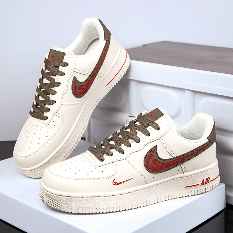 Кеды низкие (Nike) Air Force 1, белые, универсальные, размеры 36–45