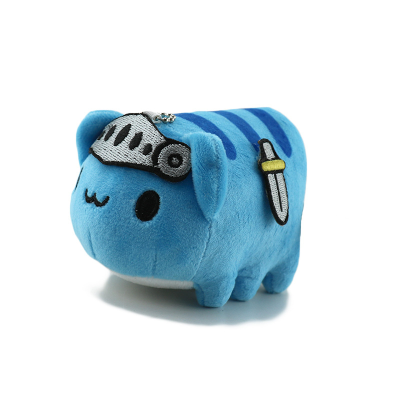 国境を越えた新商品猫虫カレーぬいぐるみアニメかわいいキーホルダー|undefined