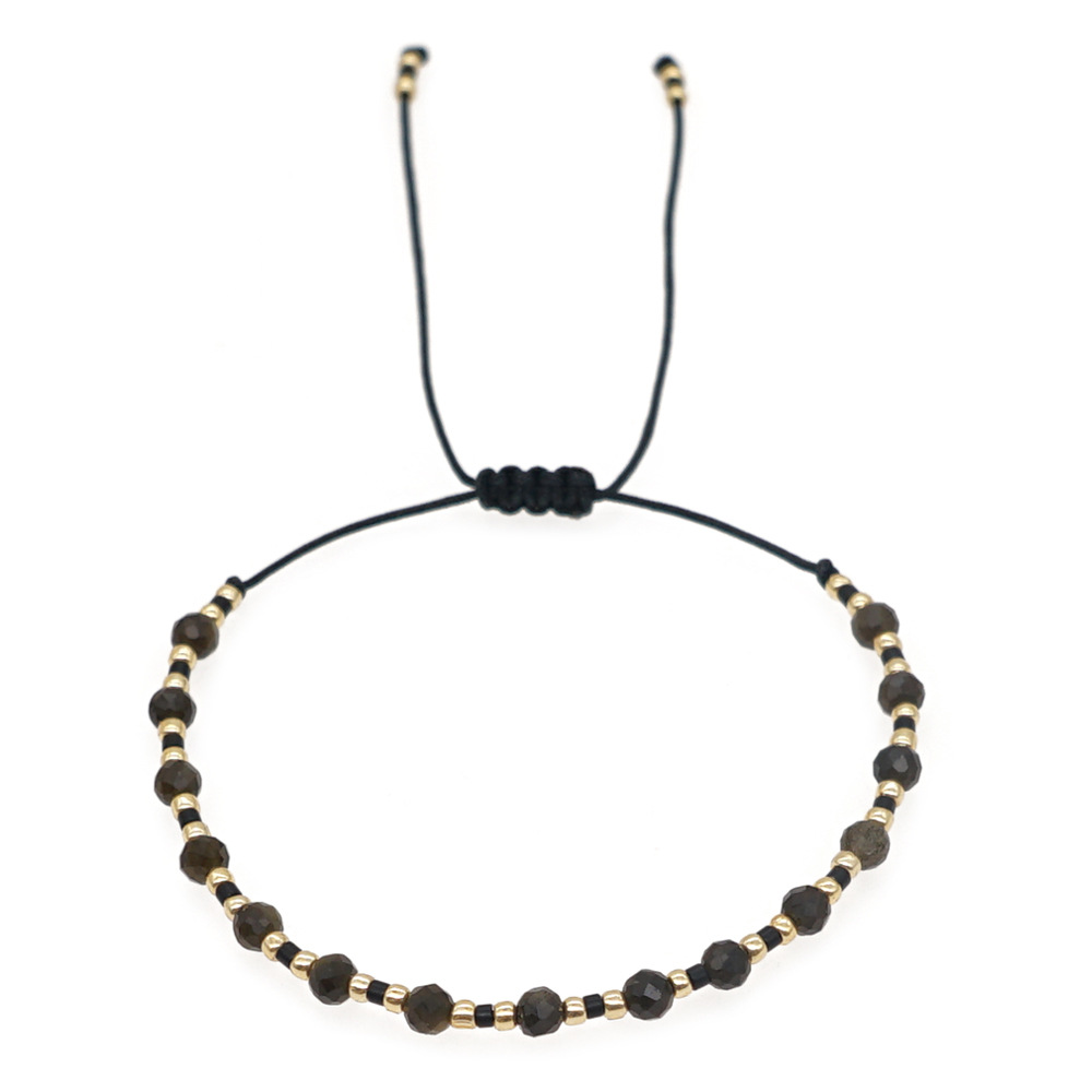 bohemian semiprecious stones miyuki beads friendship rope bracelet femalepicture4